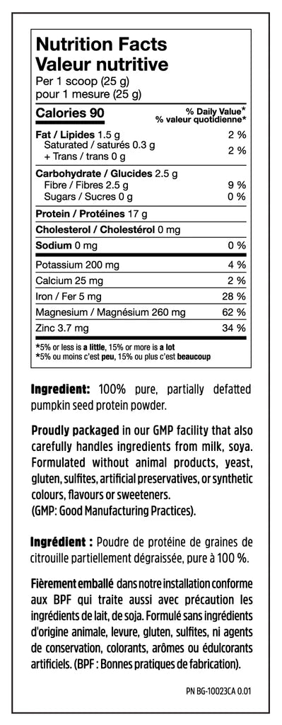 Northcoast Naturals Cold Pressed Pumpkin Protein 340g