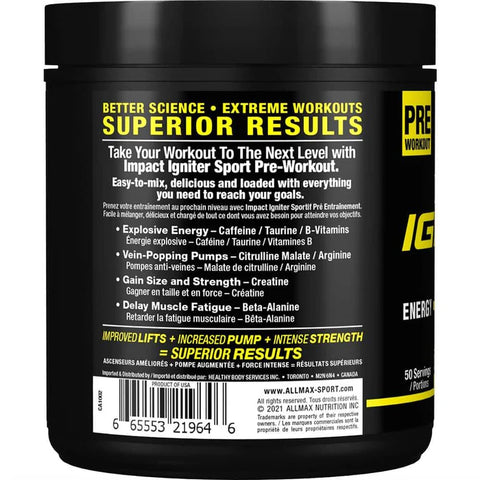 Allmax Impact Igniter Sport