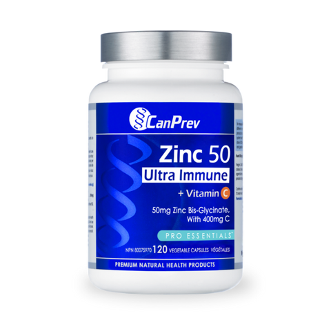 CanPrev Zinc 50 Ultra Immune + Vitamin C 120 v-caps