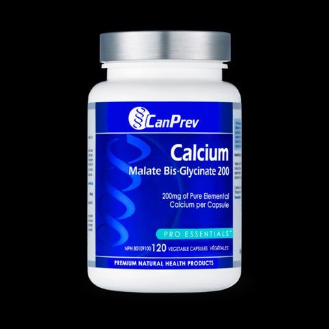 CanPrev Calcium Malate Bis-Glycinate 200 120 v-caps