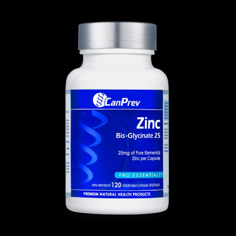 CanPrev Zinc Bis-Glycinate 25 120 v-caps