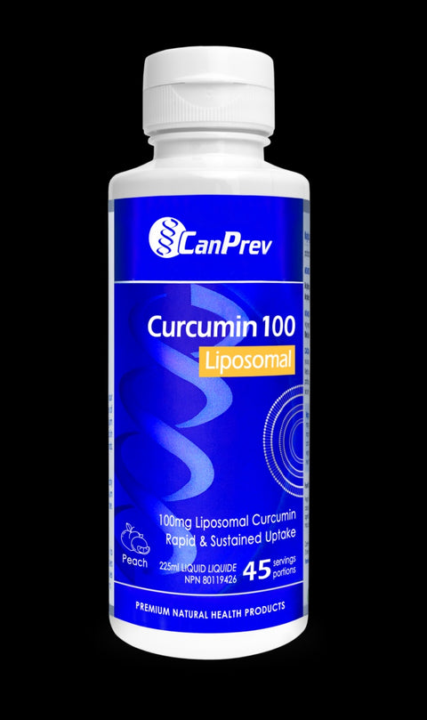 CanPrev Curcumin Liposomal 100mg 225ml – Peach